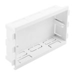 Skirting and dado trunking outlet boxes - 2 gang box