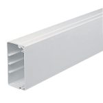 White PVC trunking (3M lengths) - 100x50mm