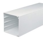 White PVC trunking (3M lengths) - 150x150mm