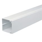 White PVC trunking (3M lengths) - 75x75mm