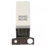 Minigrid 13A 2 pole switch module marked - Polar white, Washing machine